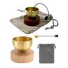 Mini Singing Bowl Set Easy to Use Copper Meditation Sound Bowl Yoga Meditation Relaxation Stress Relief Chakra Healing Bowl Portable Spiritual Gift