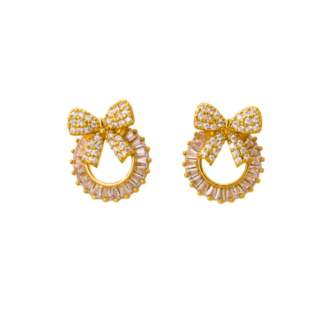 Earrings Women Cross-border Fashion Zircon Heart Simple Niche Temperament Versatile Accessories