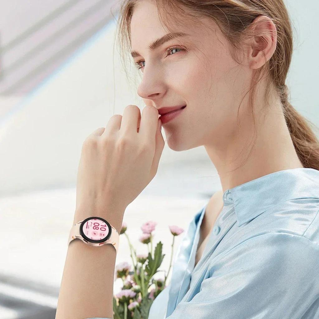 Nowy Oryginalny Silikonowy Pasek do Samsung Watch 7 6 5 Pro 44mm 40mm 45mm Sportowa Bransoleta do Galaxy Watch 6Classic 43mm 47mm Pasek
