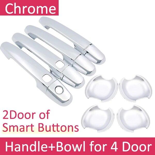 Chrome Handles Cover Trim Set for Toyota Corolla 2010 Accessories E140 E150 2007~2013 Car Styling Stickers 2008 2009 2011 2012