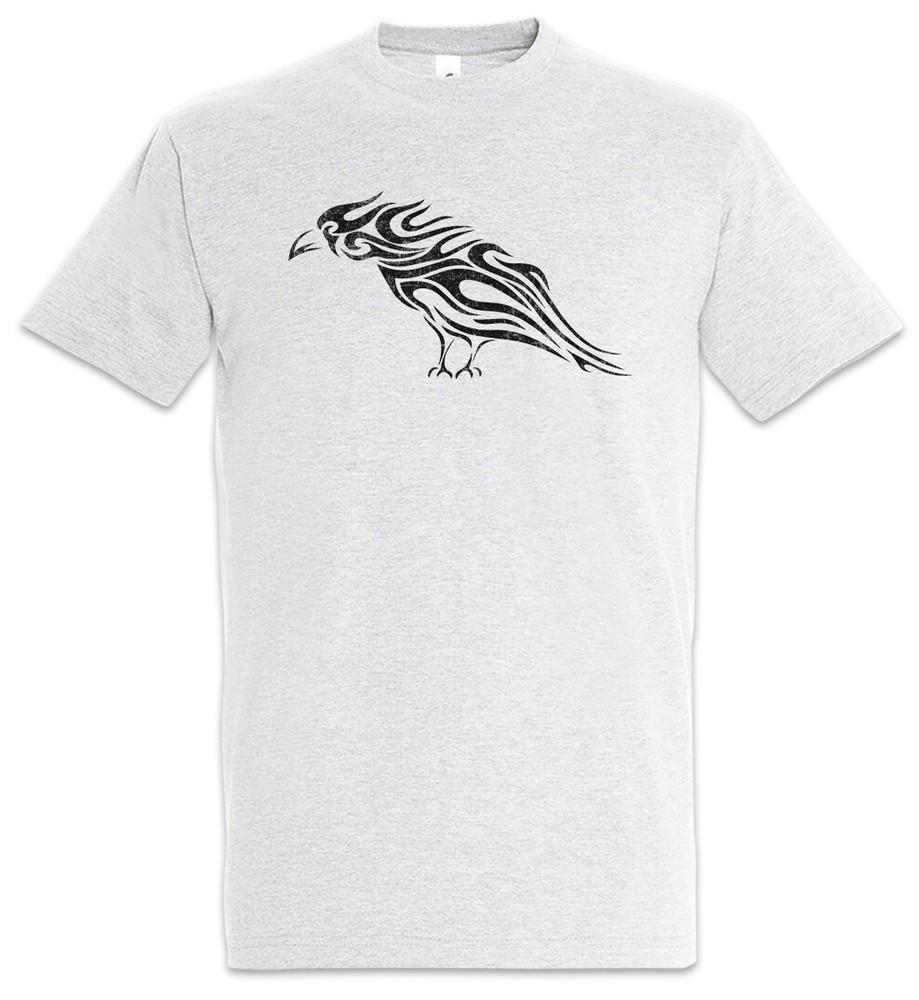 Tribal Raven Mens T-Shirt Raven Celtic Tattoo Knot Celtic Cross Cross
