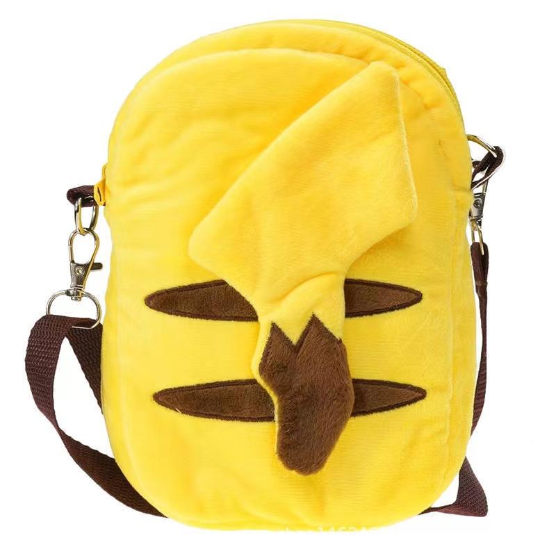 Cute Anime Plush Crossbody Bag 19x15cm Phone Coin Purse For Kids Gift