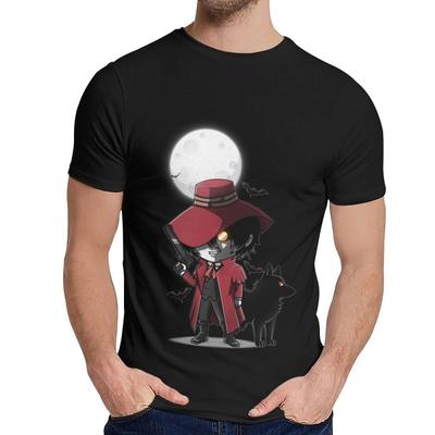 Design Alucard Hellsing Ultimate Homme Tee Shirt For Male Custom Natural Cotton Tee Shirt