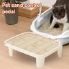 Cat Ramp for Litter Box Elevated Cat Litter Ramp Double Layered Litter Trapper with Filter Function for Small And Elderly Cats
