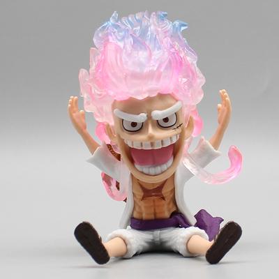 10cm One Piece Anime Figure Luffy Gear 5 Figurine Sun God Luffy Nika Pvc Action Figurine Statue Collectible Model Doll Kids Toys