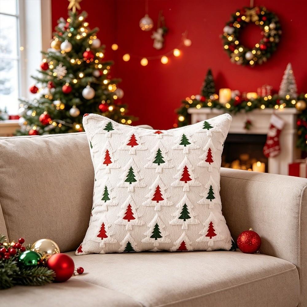 18x18 Inch Cushion Covers Embroidered Decorative Pillowcase New Tufted Pillow Covers  Holiday Party
