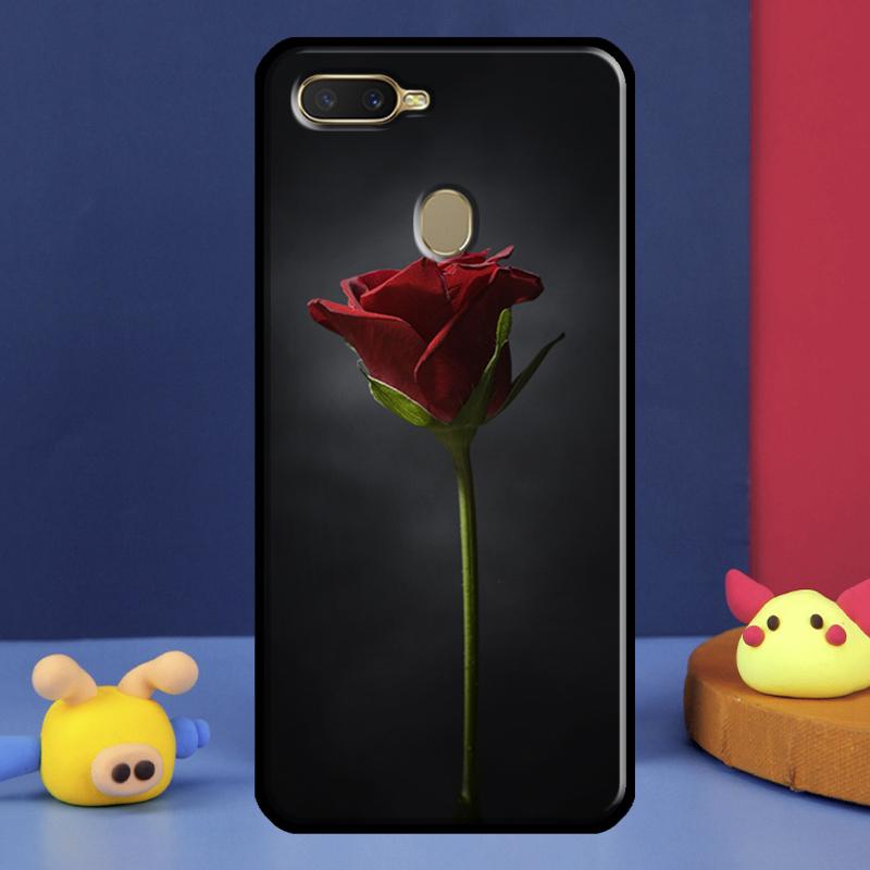 Red Rose Flower For Oppo A54 A57 S A78 A58 A98 A5 A9 A91 A15 A16 A17 A52 A72 A76 A96 A74 A94 A77 Phone Case
