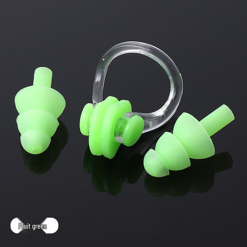 Diving Nose Clip & Earplug Set for Adults & Kids - Professional Silicone Waterproof Swimming Gear