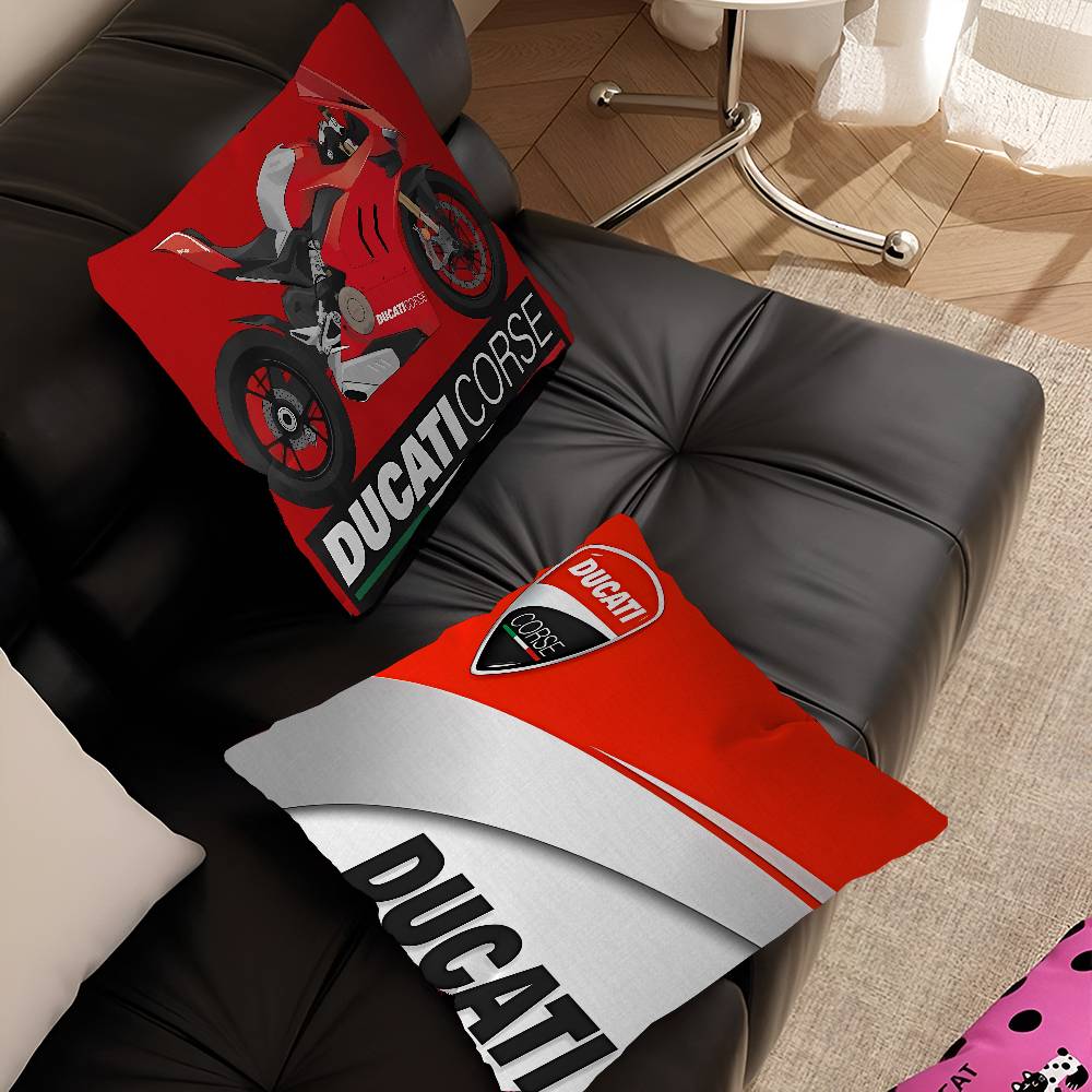 D-Ducati Motorcycle LOGO Cushion Cover Inches Farmhouse Decor Home Throw Pillow Covers for Couch Decorations