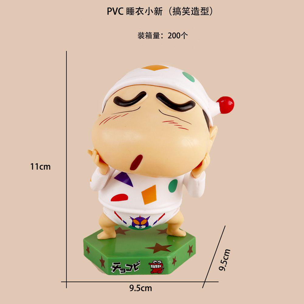 Crayon Shin Chan Anime Figures Characters Animation Desktop Bedroom Car Decoration Plaything Accessories Series Toys Birthday  Gifts Toy