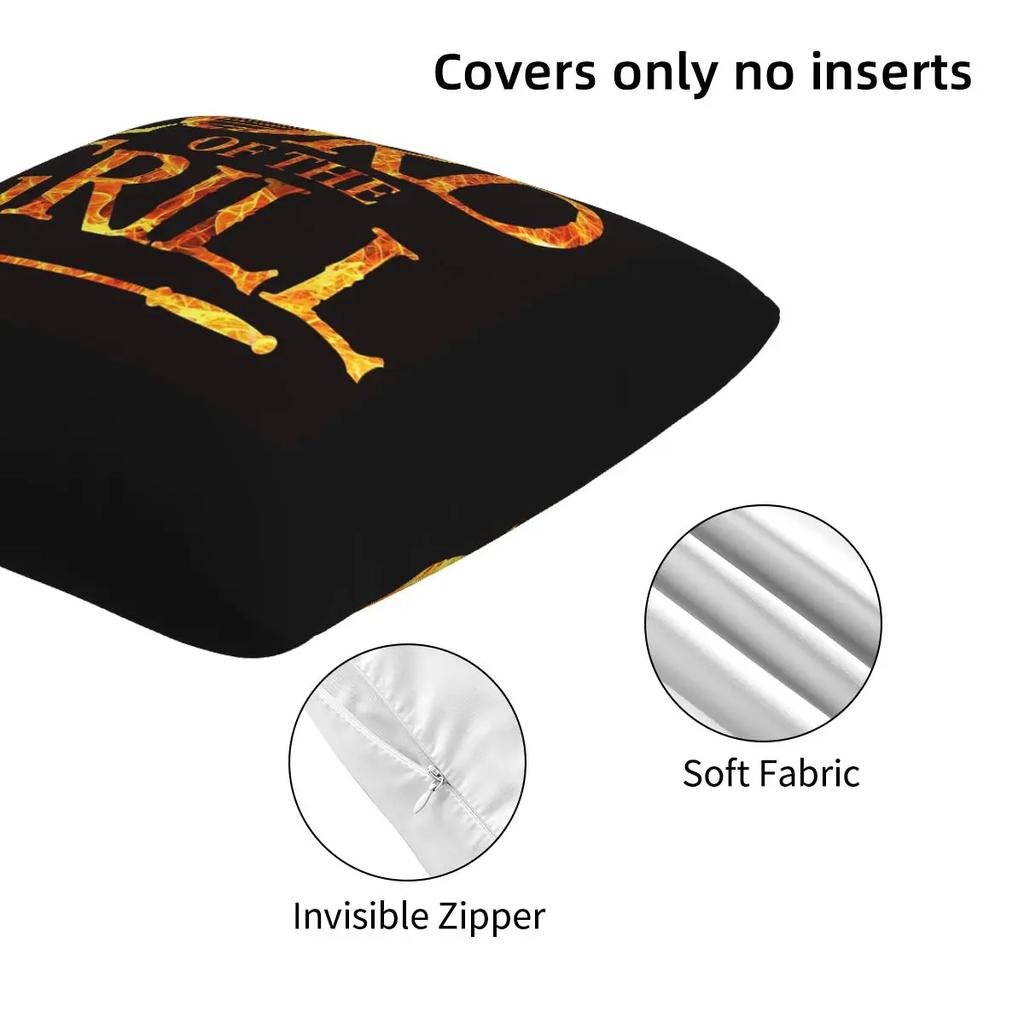 Lord Of The Grill, Barbecue Chef 2 Pcs Square Pillowcase Pillow Cover Cushion Decor Comfort Throw Pillow For Home Living Room