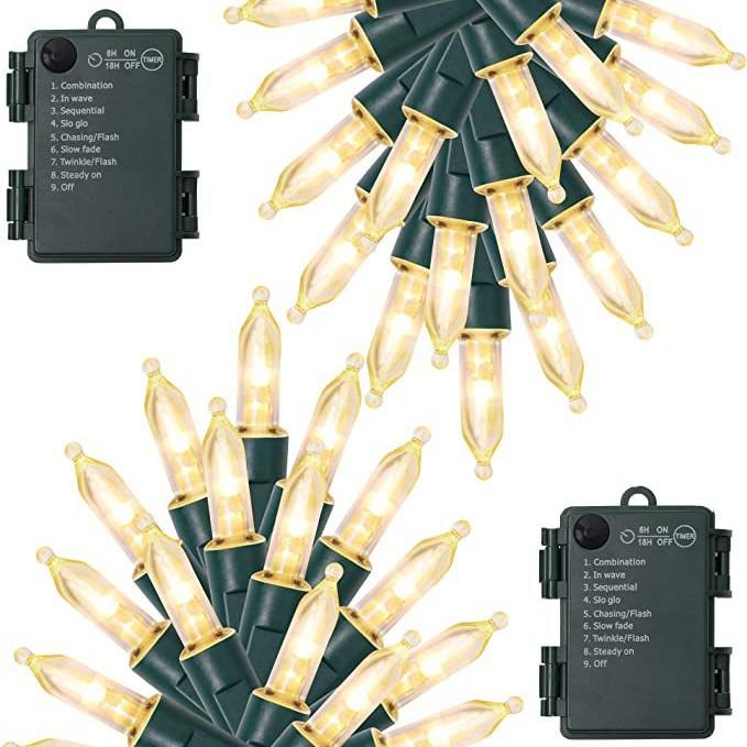 Outdoor Waterproof LED Bubble String Lights - Holiday Decorative Mini Christmas Tree Lights