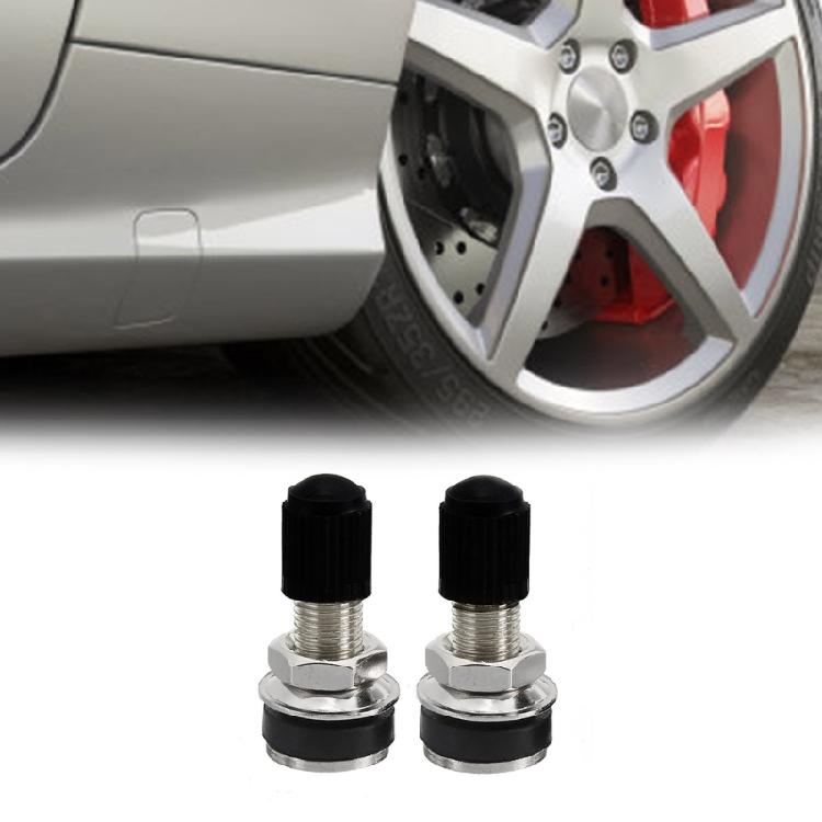 1 Pair Car Tire Valves with Dust Cover Replacement 35mm Tire Valves Tubeless Tire Valves Car Wheel Tire Repair Accessory