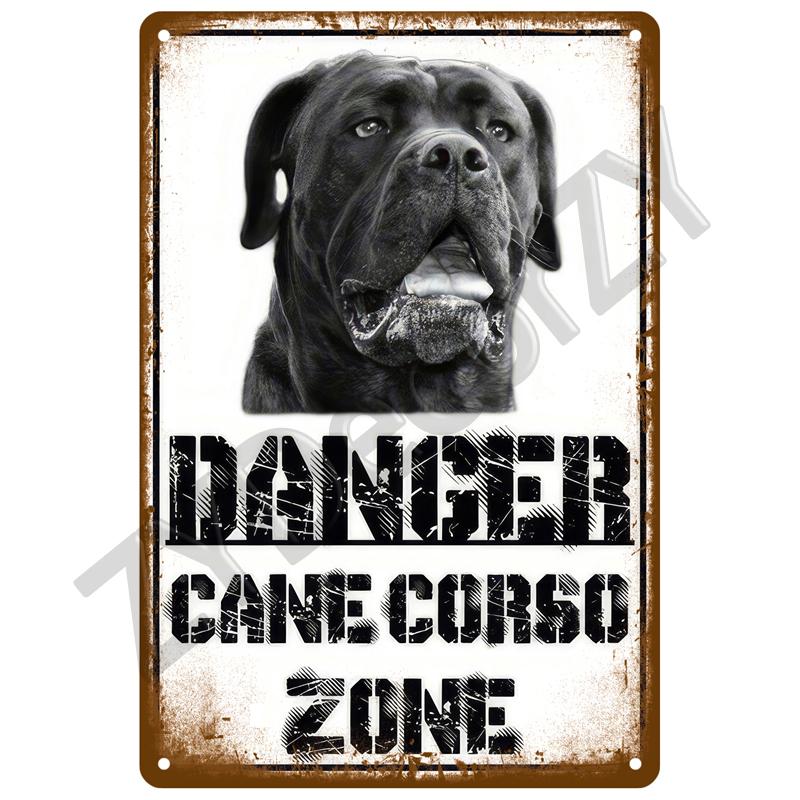 Plaque Tin Sign Plate Home Wall Decor For Bar Club Man Cave Art Warning Metal Sign Vintage Danger Beware Painting Poster Gift