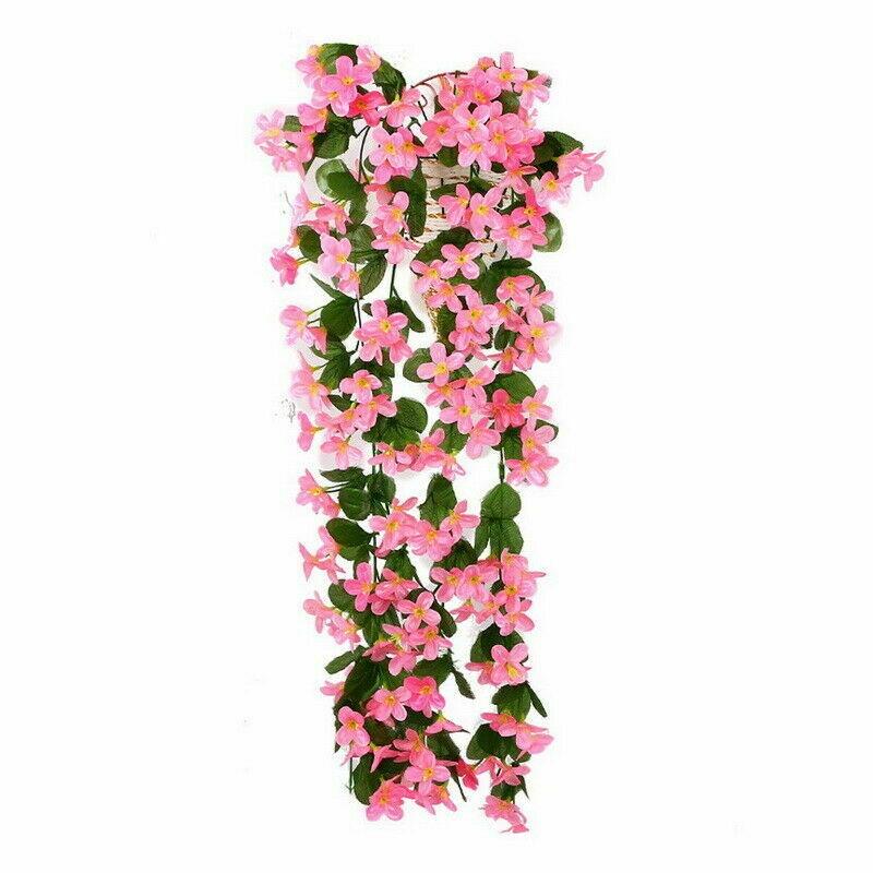 Artificial Fake Hanging Flowers Vine Plant Home Garden Decoration Indoor Outdoor