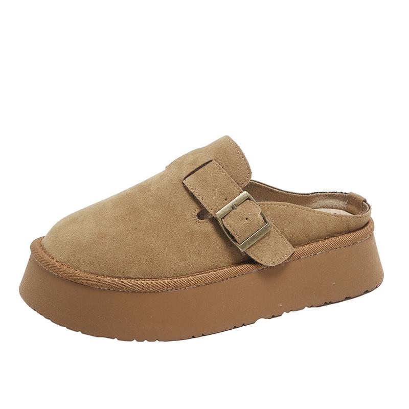 

Internet celebrities pedal a bag head Birkenstock half slippers women s 2025 spring new heightened thick bottom outer wear versatile Birkenstock slipp 40