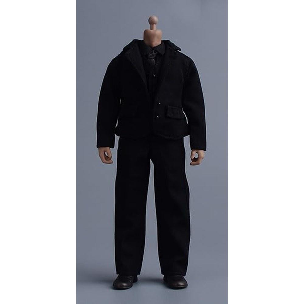 LOUGIDBVAZ 1/12 Scale Male and Female Clothing Suit Vest Ball Gown Party Wear Black C Head and Body Not Included