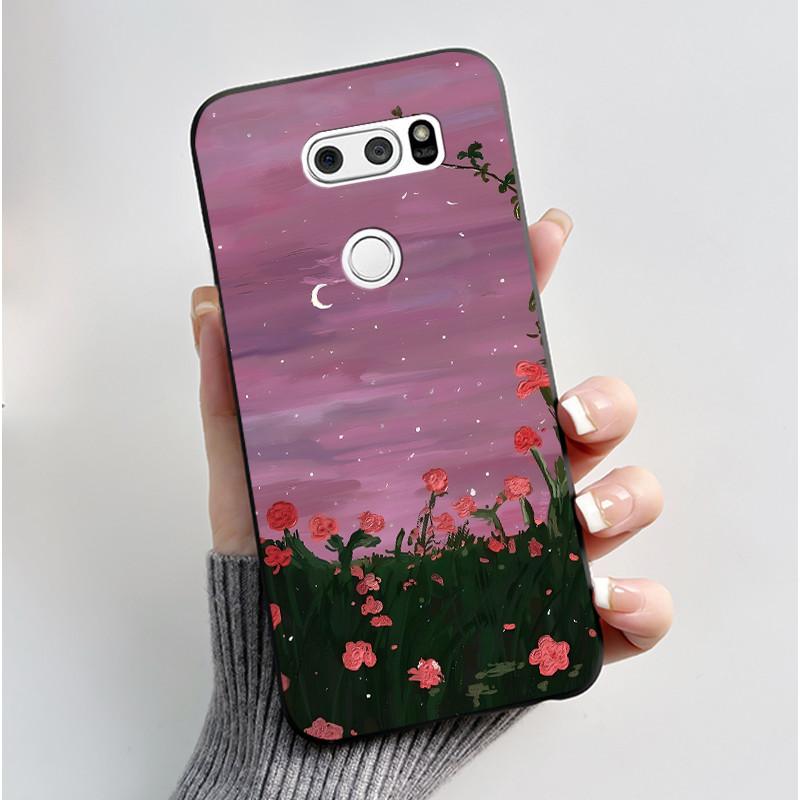Cute Case For LG V30 V30+ Plus Funda LG V30s ThinQ Capa LG V35 ThinQ Printing Shell Protective Cover Soft Silicone Cartoon Cases