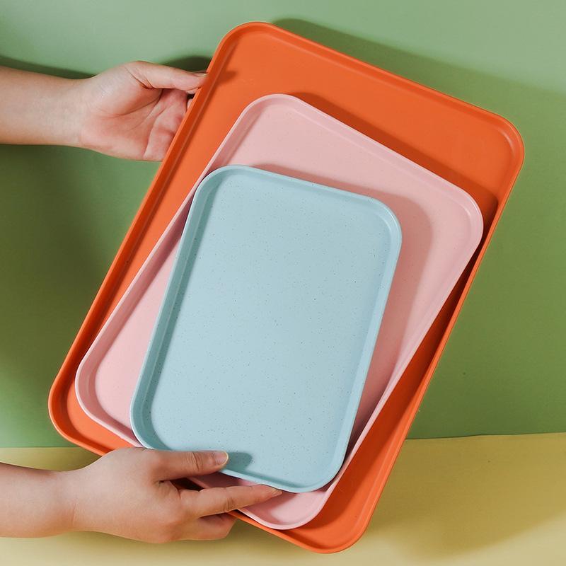 Stylový obdélníkový domácí jídelní podnos