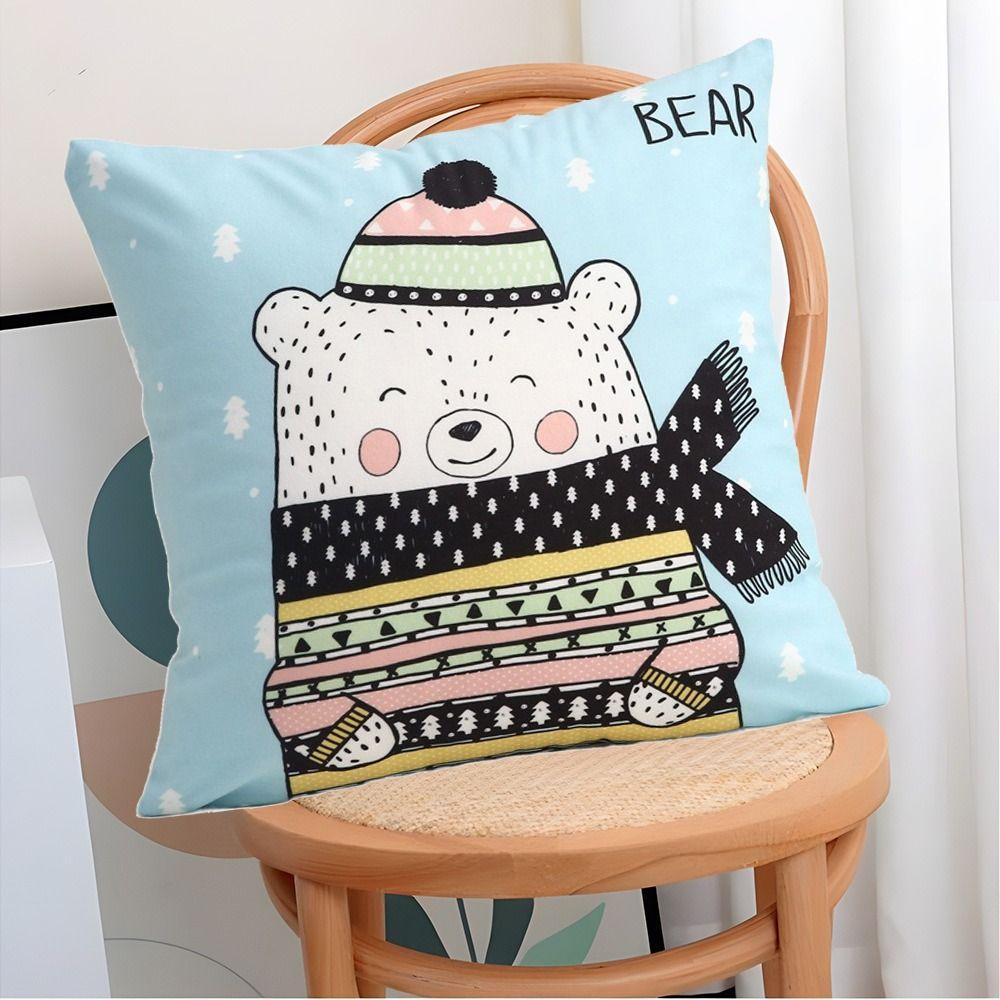 2Pcs 45x45cm Dacron Throw Pillow Case Soft Sofa Pillowcase Home Textile Pillow Shell Cushions