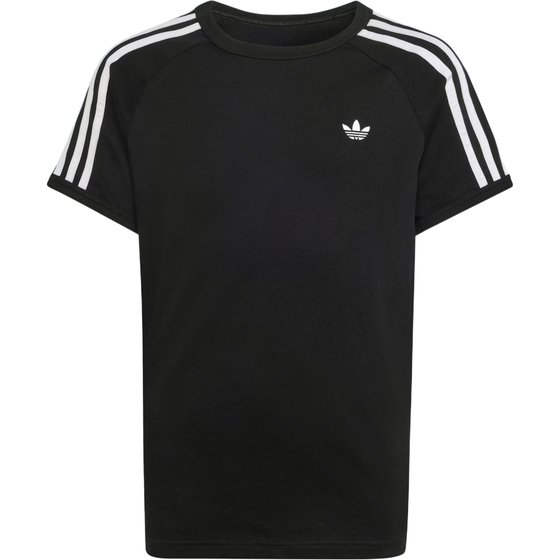 Adidas Originals Logo Striped Crew Neck Short Sleeve T-Shirt Kids Tops KE0919 128