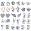 Silver Plated Woman Earring Cute Ear Studs Zircon Flower Cat  Heart Original Design Earring Exquisite Jewelry