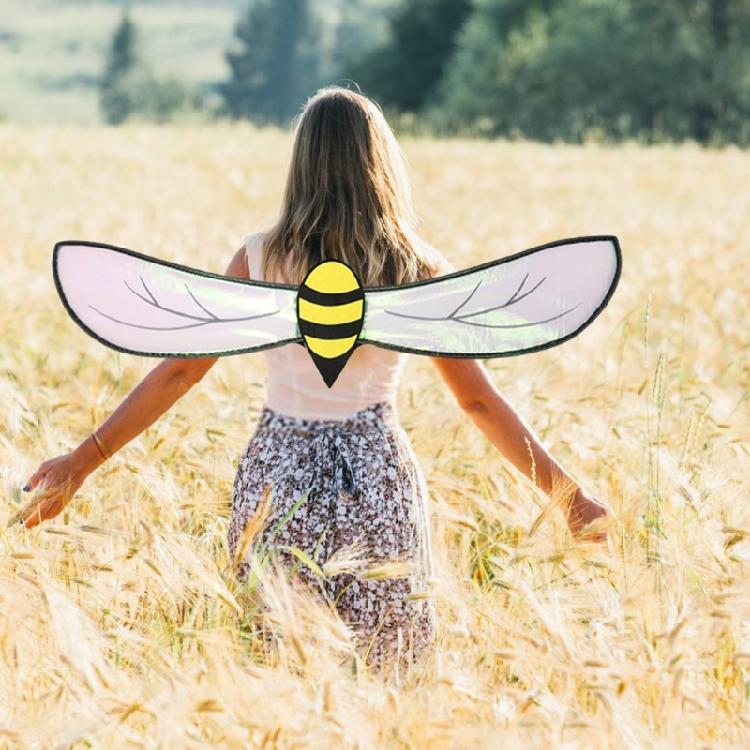Halloween Bumblebees Costume Accessories Fairys Angel Wing Bees Wing Bumblebees Wing for Christmas Cosplay Party Props