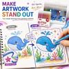 Colorful Glitter Gel Pens 12/36pcs Set 0.8mm Fine Point Vibrant Sparkle Highlighter Liner Stackable Shimmer Pattern