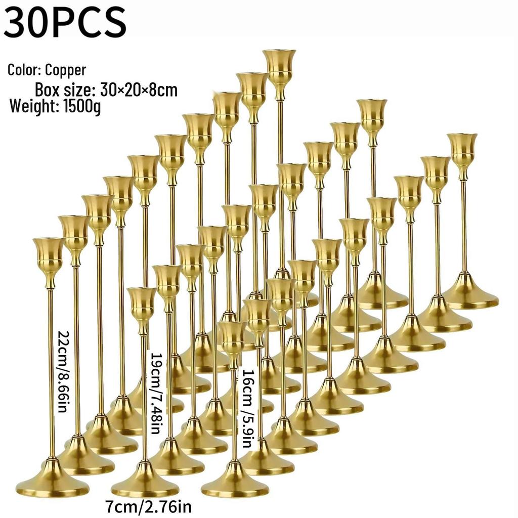Europäischer minimalistischer Kerzenständer als Ornament für Candlelight-Dinner & Hochzeitsdeko