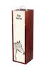 Bay Horse - Wine Box with a Horse, Alcohol Box with Graphics, Personalized Gift Box from the Art-Dog Brand