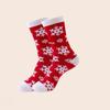 2025 Autumn/Winter Christmas Cotton Socks with Santa Claus and Snowman Cartoon Design