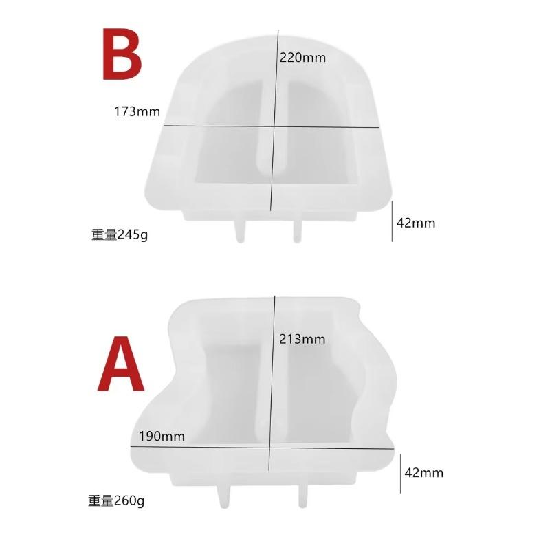 Dalga Şeklinde Kemer Şeklinde Test Tüpü Çiçek Aparatı Yetiştirme Su Bitkisi Ayna Silikon Kalıp Kendin Yap Kristal Epoksi Reçine Kalıbı