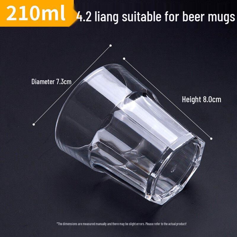 ZISIZ Acrylic Plastic Beer Mug