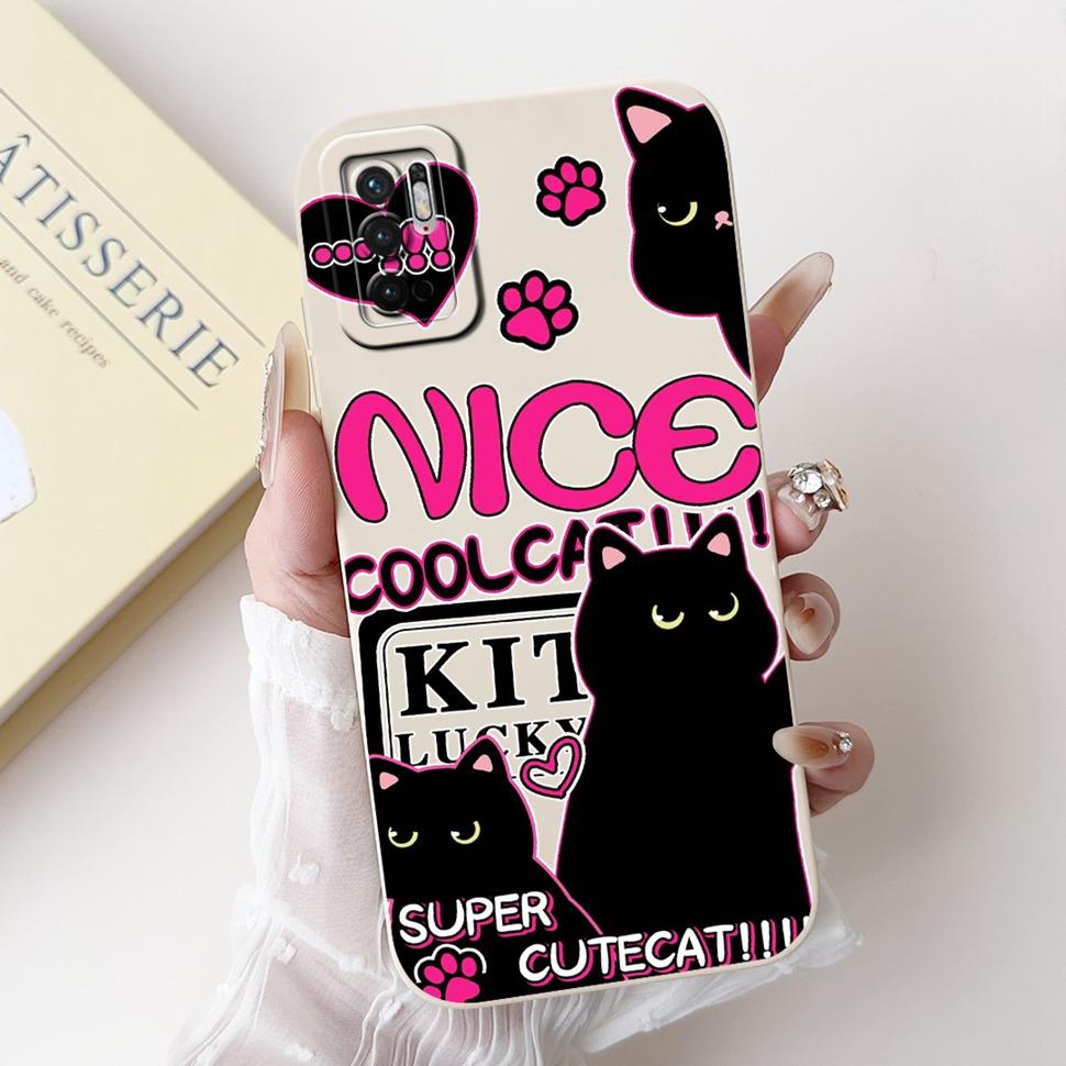 For Xiaomi Redmi Note 10 5G Case 6.5" Colorful Flowers Cartoon Painted Cover Soft Phone Case For Redmi Note 10 Note10 5G Bumper