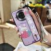Fashion Design Cartoon Phone Case For Cubot Note20 Silicone Back Cover Wrist Strap Soft case Waterproof Ring Anti-knock
