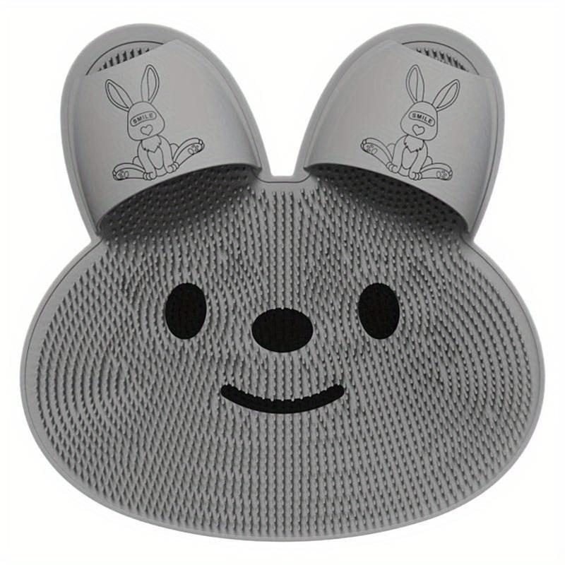 Silikon Rutschfeste Badematte, Kaninchen Massage Fußmatte | Hornhautentferner, Duschfußschrubber, Essentiell für Wohnmobile und Badezimmer zu Hause