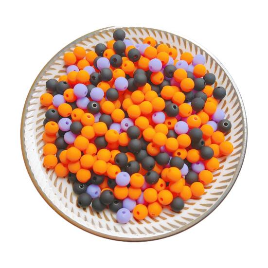 

100 шт./пакет Рассыпные бусины Гладкие Разные цвета в наличии Бусины для изготовления браслетов своими руками Ювелирные бусины Аксессуары 100pcs оранжевый