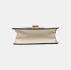 [Pre-Owned] Sylvie Gold Buckle Striped Web Satin Bow Chain Mini Shoulder Bag - Very Good #13B8QNV