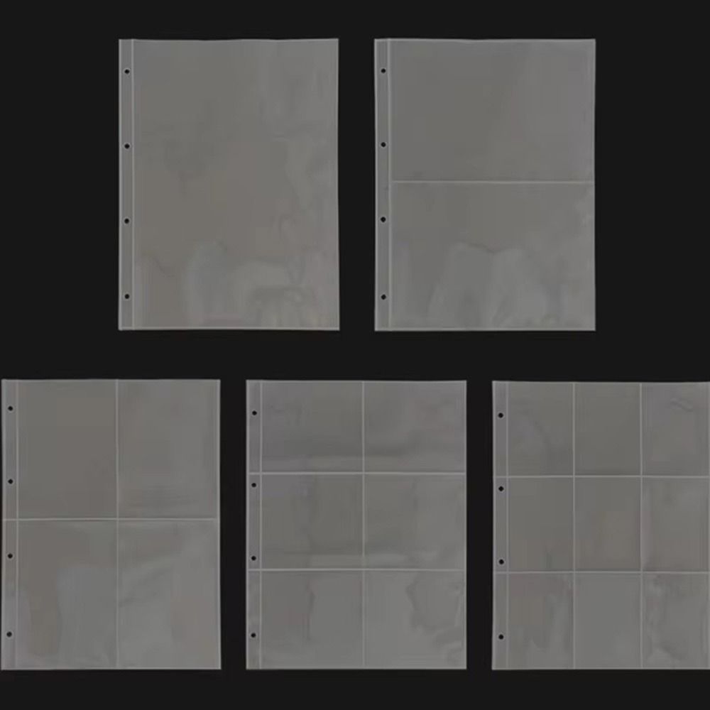 Multiple Pockets Photo Album Refill Pages Transparent Card Stamp Die Jewelry Storage