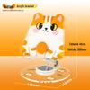 Acrylic Cartoon Animal Phone Holder: Rotating, Folding, Multi-functional for Desktop, Live Broadcast & Drama Viewing.