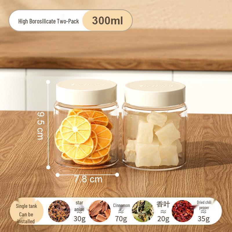 Frasco de Almacenamiento de Vidrio Resistente al Calor para Especias y Salsas