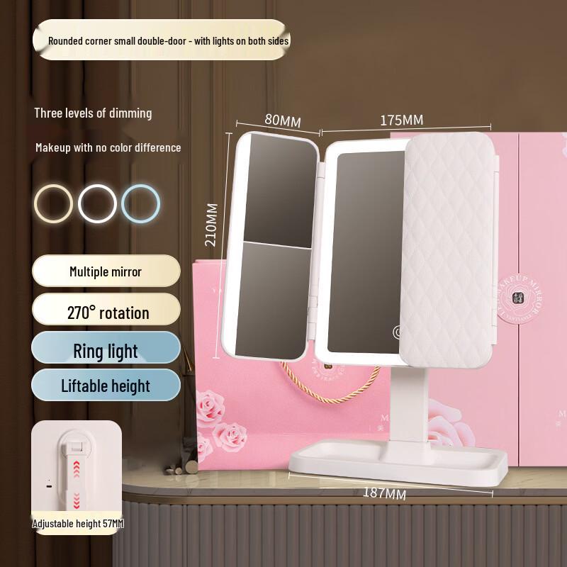 oenyLED Shell LED Makeup Mirror