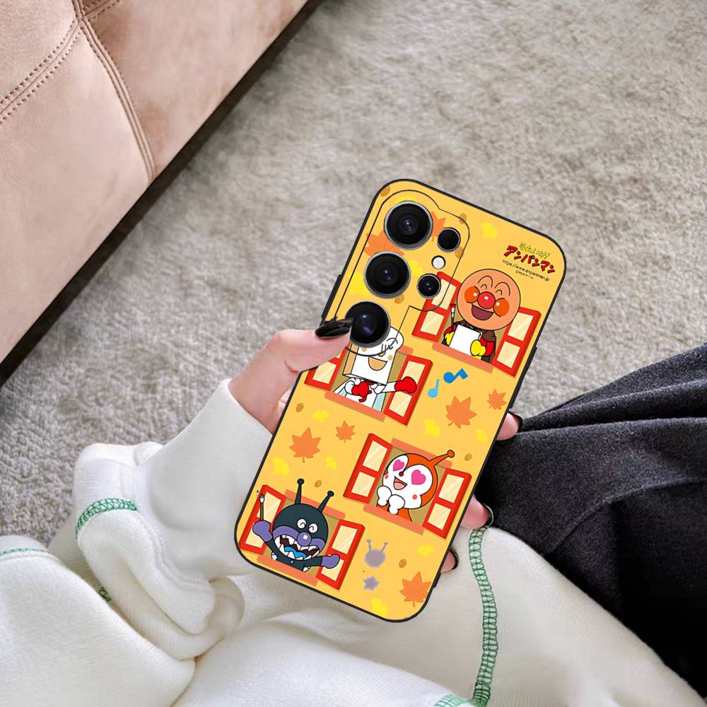 

1pc Cartoon A-AnpanmanS Anime Phone Case For Samsung S 24 Fe 25 Ultra Plus 20 Lite 21 30 22 23 24 22 Ultra 5G Fundas Samsung S21 plus