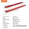 Pallet Fork Extensions, 72" Length 4.5" Width, Heavy Duty Carbon Steel Fork Extensions for Forklifts, 1 Pair Forklift Extensions with Pins, Forklift