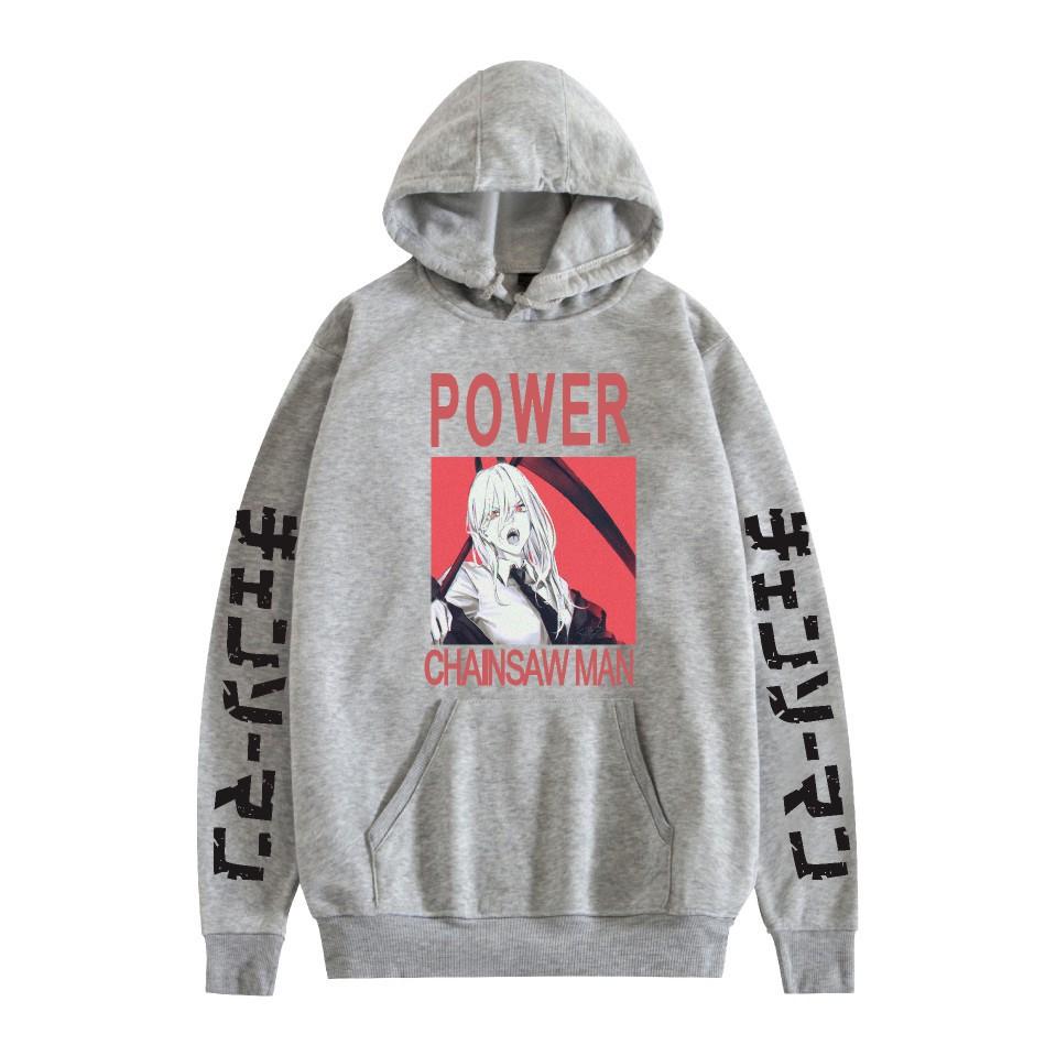Chainsaw Man Otoño Invierno Forro Polar Ropa de Calle Tops Hombre Mujer Moda Sudaderas