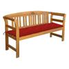 Day and Night - Day and Night Garden Bench with Cushion Solid Acacia Wood 157 Cm