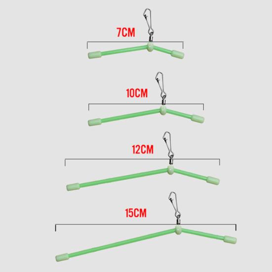 MUQZI Accessorio sportivo 5 pezzi Gancio girevole luminoso Connettore esca Bilancia per linea di pesce per la pesca in mare