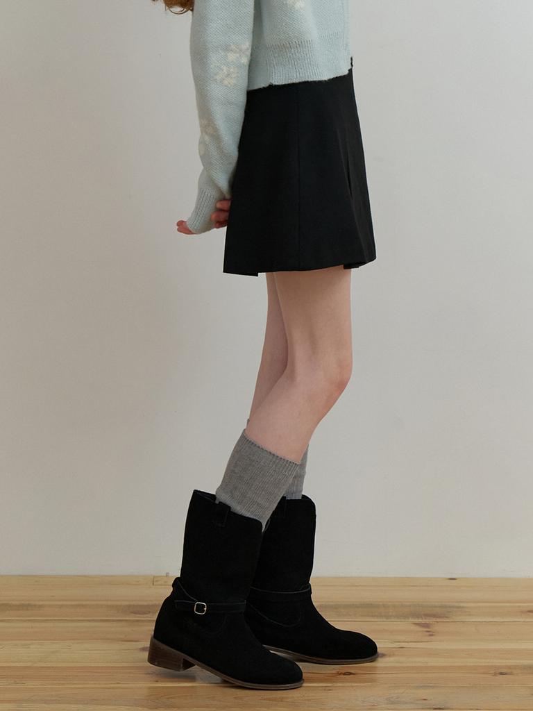 Liel Lead Mini Skirt (Black)