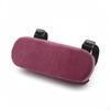 Strapped Armrest Pad Attached Straps Soft Rounded Rectangular Black