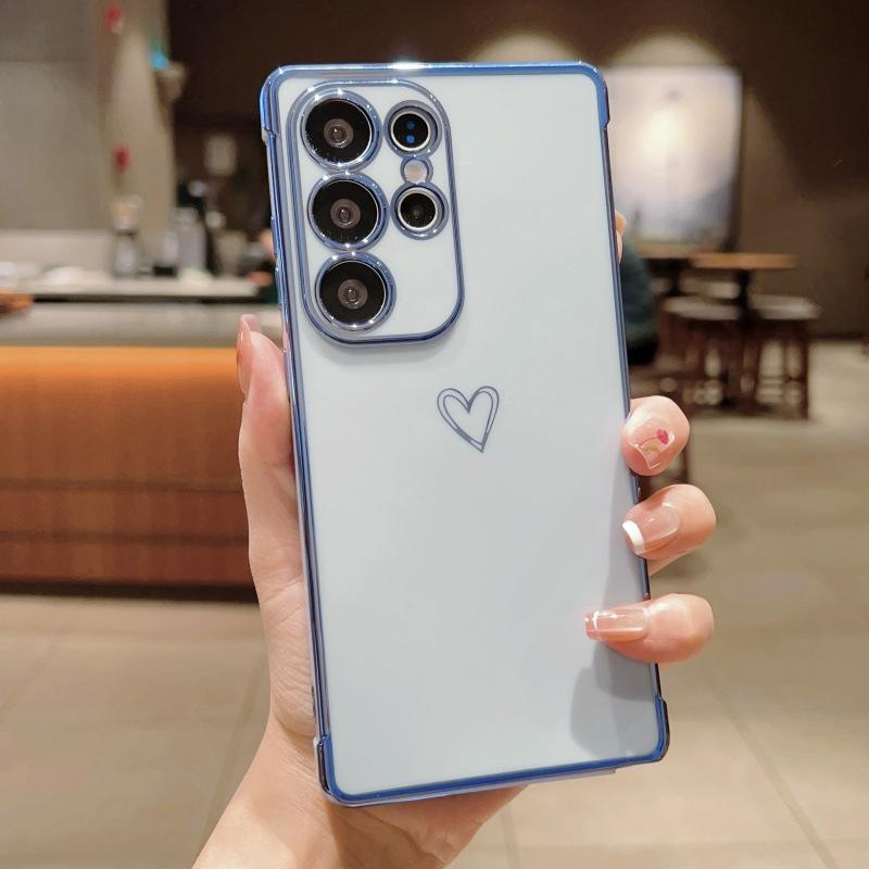 

Гальваническое покрытие Hollow Love Подходит для чехла для мобильного телефона Samsung S25ULTRA S24FE Мягкий чехол A56 A16 Защитный чехол Galaxy A56 5G